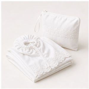 Serene Prayer Telekung - White