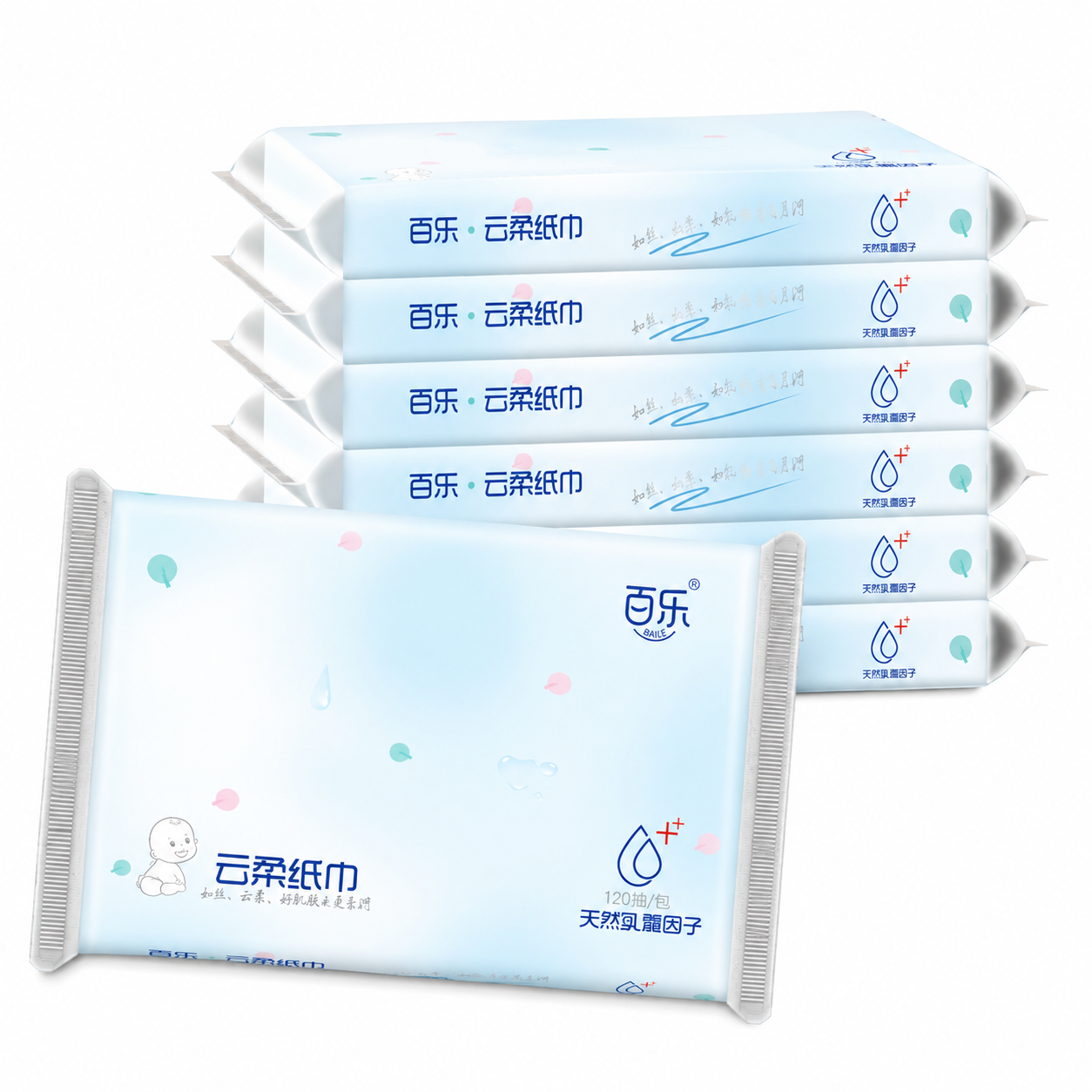 Lotion Soft Facial Tissue 120 Sheets Moisturizing Tissue