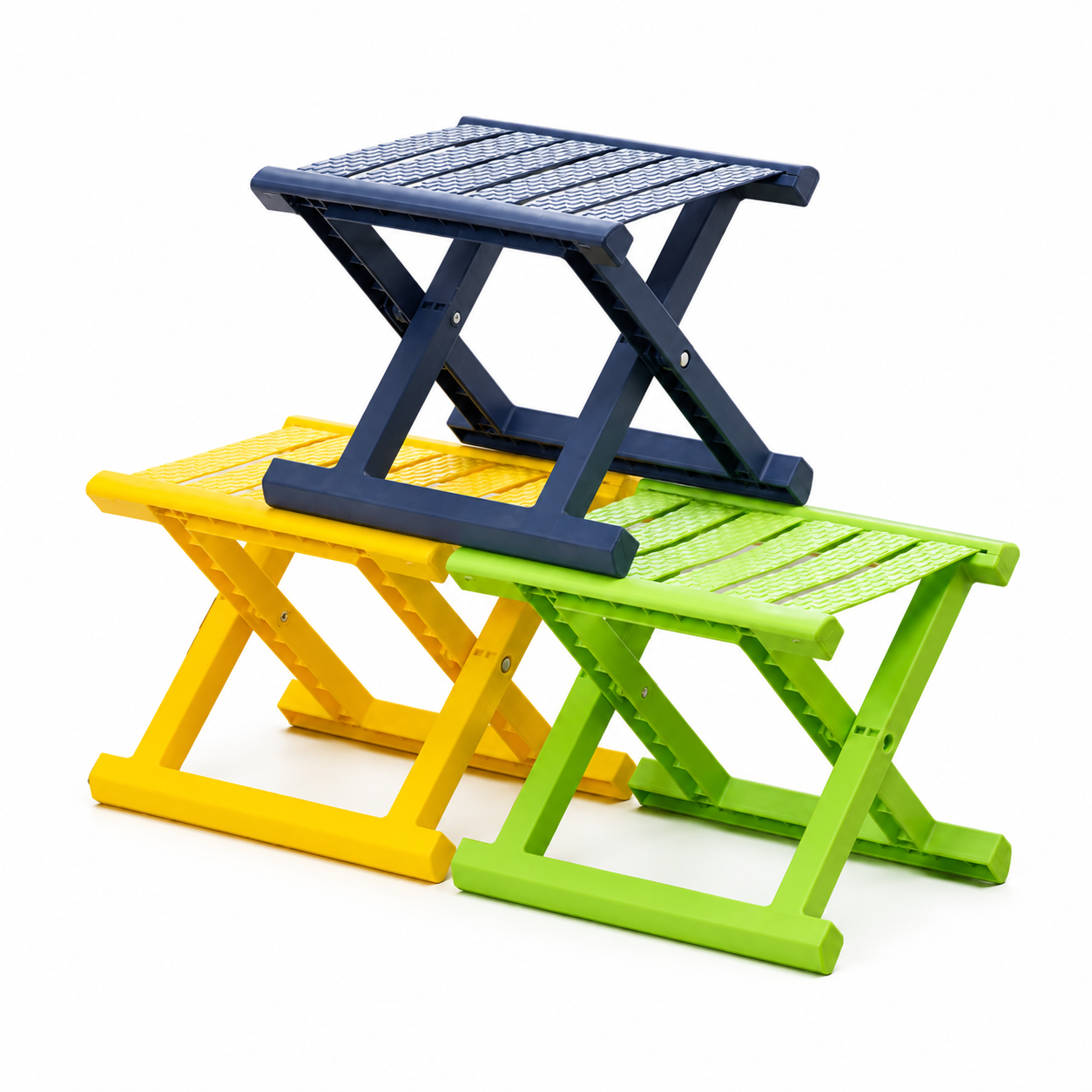 Multipurpose Foldable Stool Colorful Chair Portable Outdoor Foldable Chair Thick Plastic Folding Stool