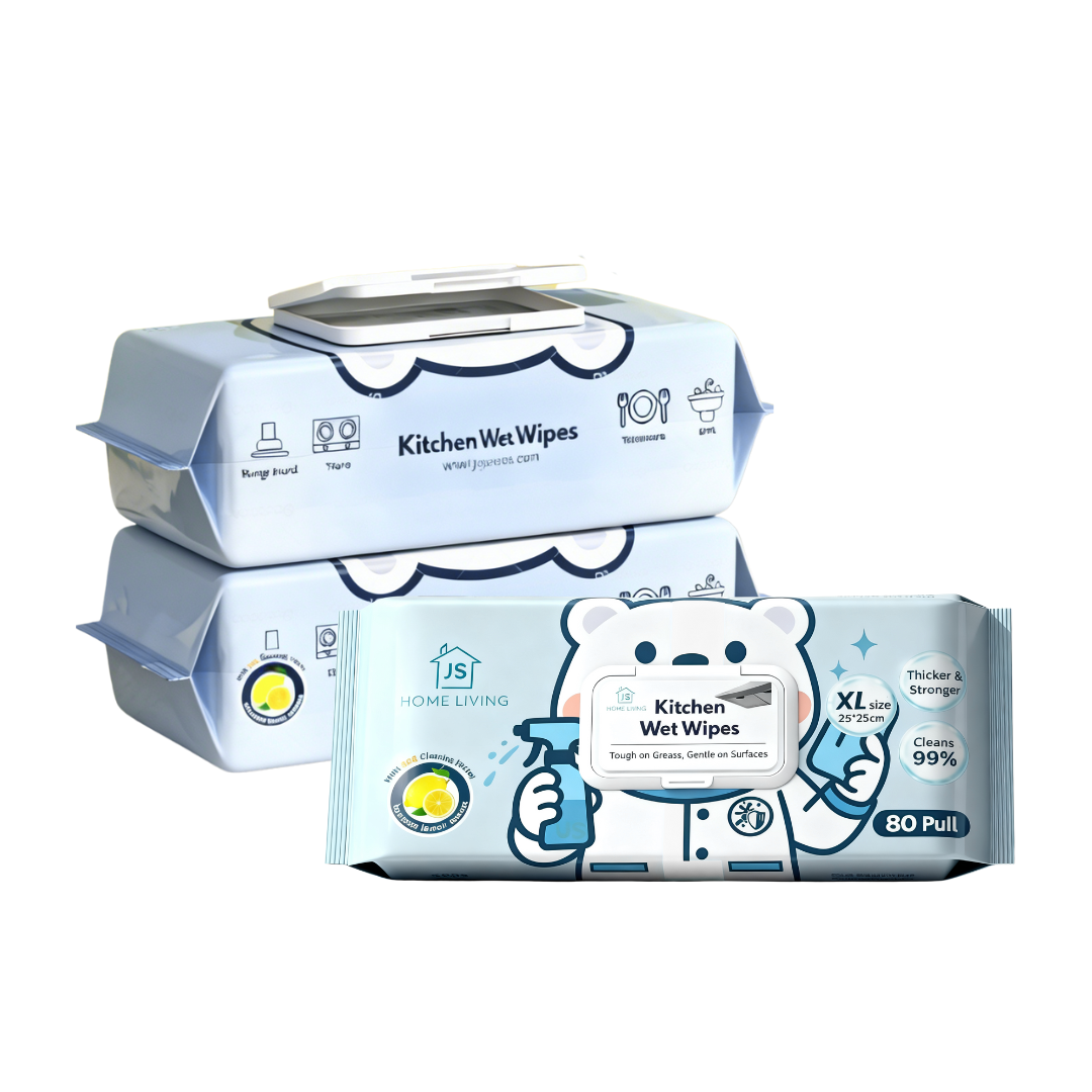 Kitchen Wet Wipes XL 80 Pulls Multi-Purpose Cleaning Wipes