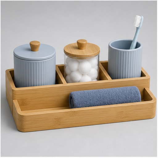 Bamboo Bath Organizer