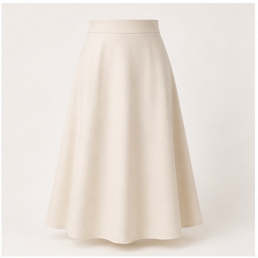 Cotton A-Line Skirt