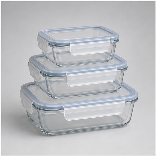 Glass Container Trio