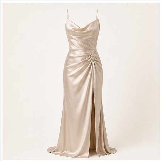 Satin Evening Dress