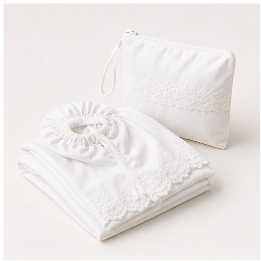 Serene Prayer Telekung - White