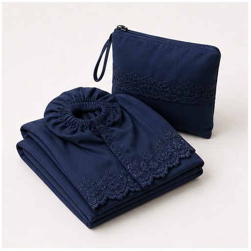 Travel Telekung Set - Navy