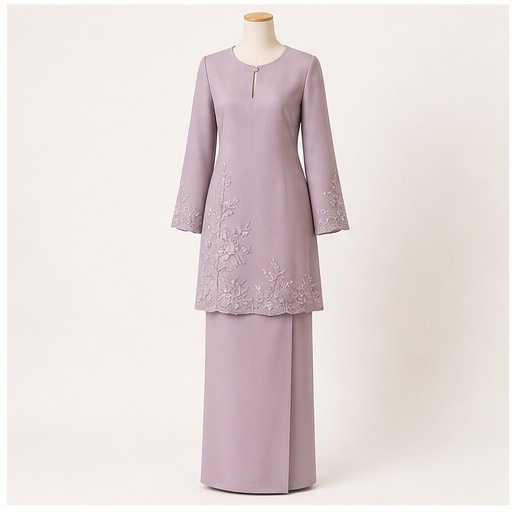 Classic Kurung Set - Mauve