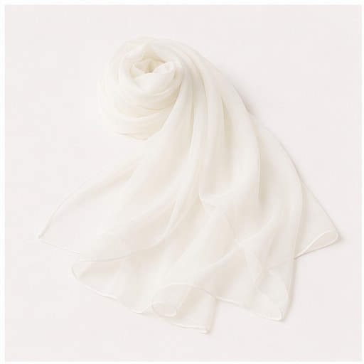 Chiffon Shawl - Pearl