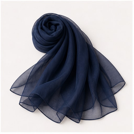 Chiffon Shawl - Midnight