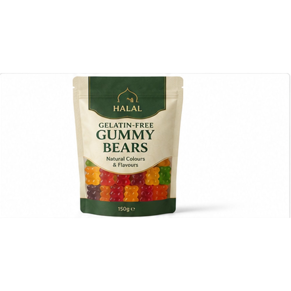 Halal Gelatin-Free Gummy Bears 150g