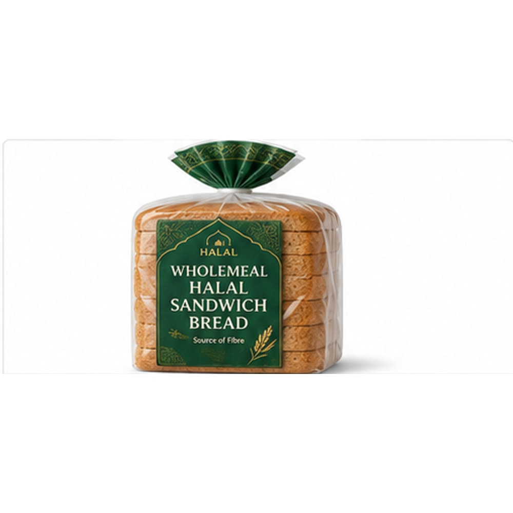Wholemeal Halal Sandwich Bread