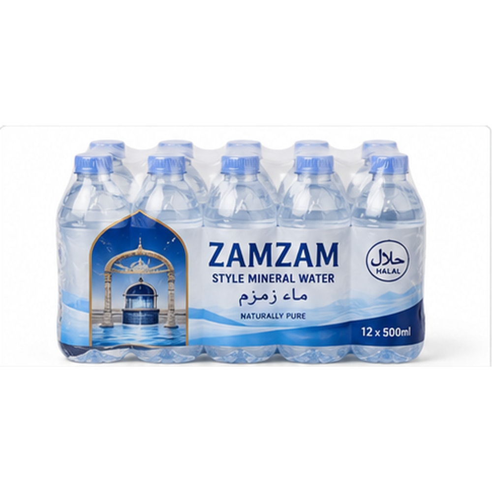 Zamzam-Style Mineral Water (12-pack)
